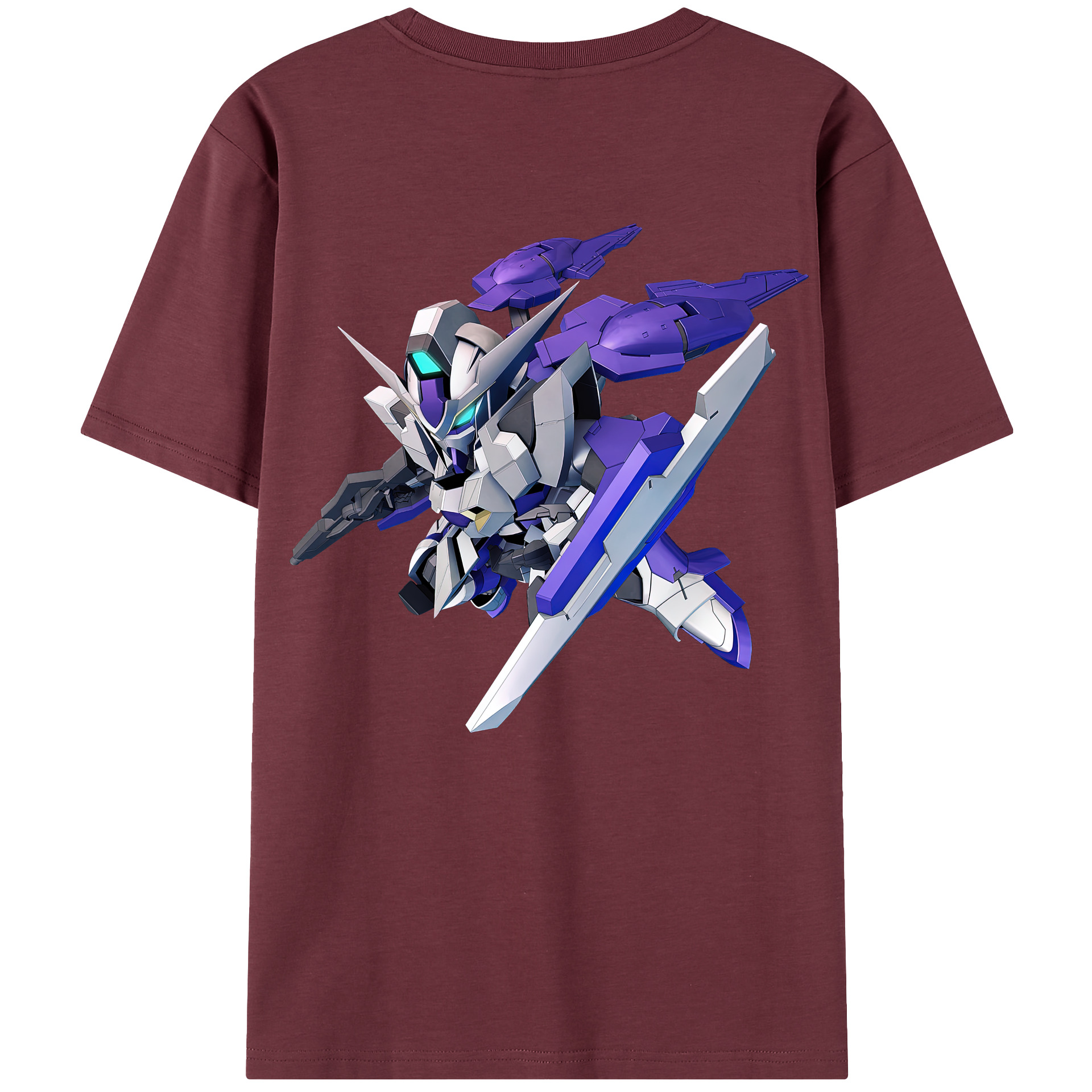 （画像用） 機動戦士ガンダム Mobile Suit Gundam 綿100％半袖Tシャツ（背面プリント）